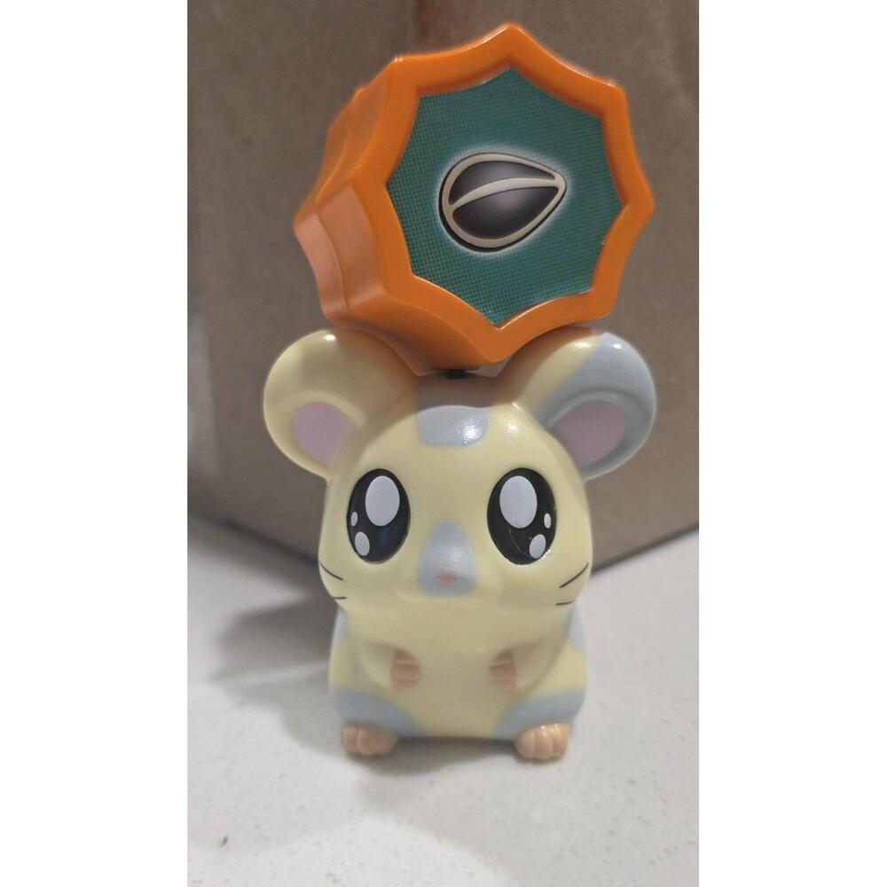 2000 Hamtaro Hamster Burger King Toy Pull Toy Figure Works Great
